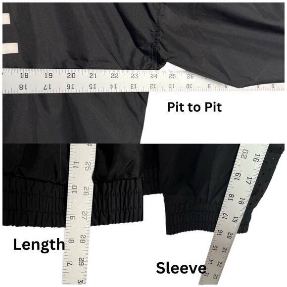 New Bebe Active Sportswear Lightweight Windbreaker Hooded Full Zip Jacket Sz XL - Picture 6 of 11